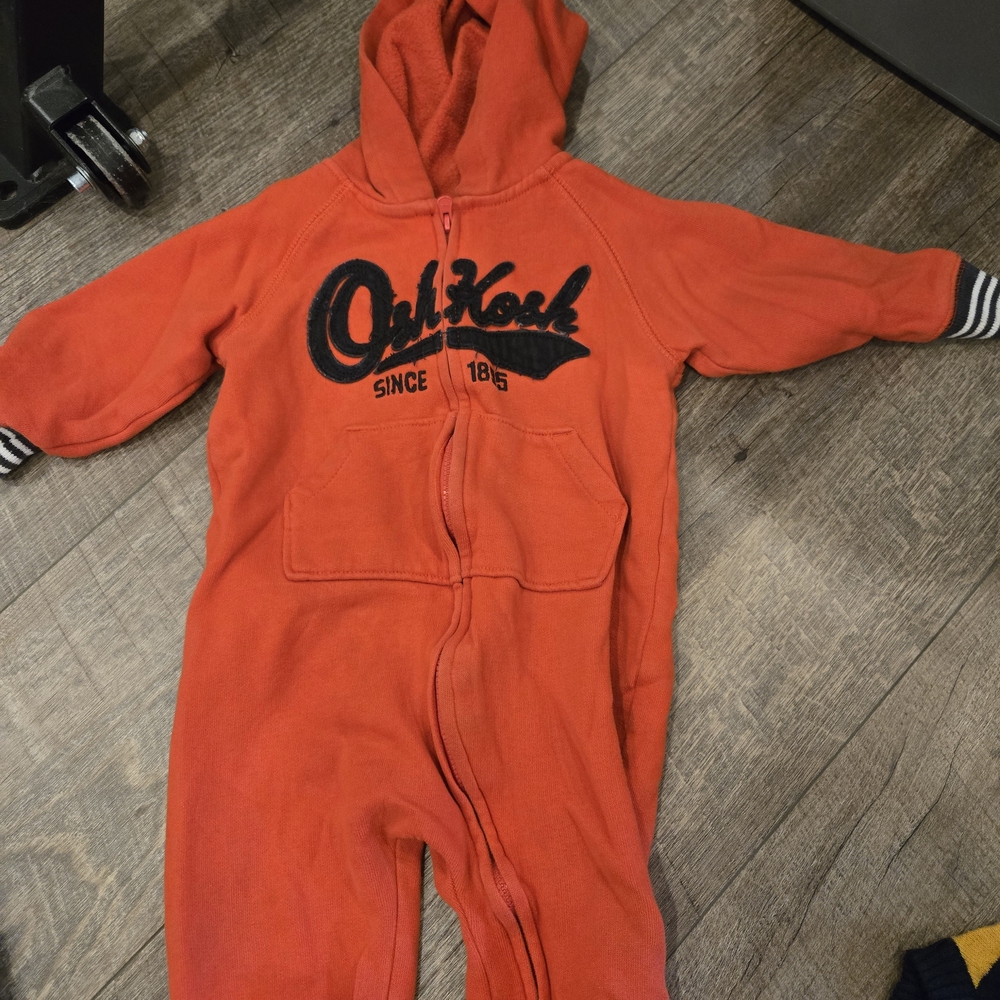 OshKosh B'gosh Kids Orange Hooded Footie